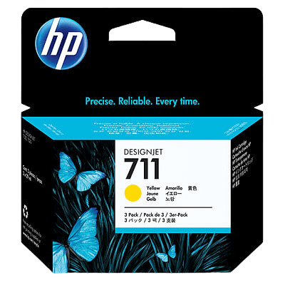 HP 711 XL gul original bläckpatron 87 ml. (CZ136A)
