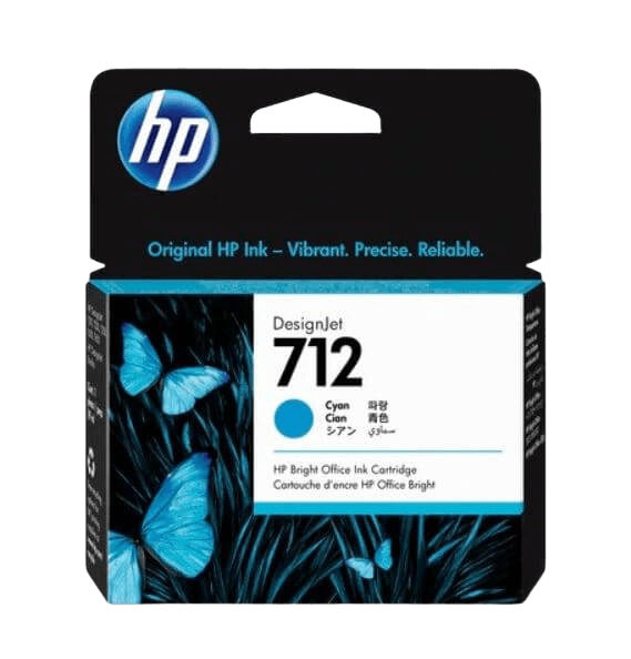 HP 712 cyan original bläckpatron 29 ml. (3ED67A)
