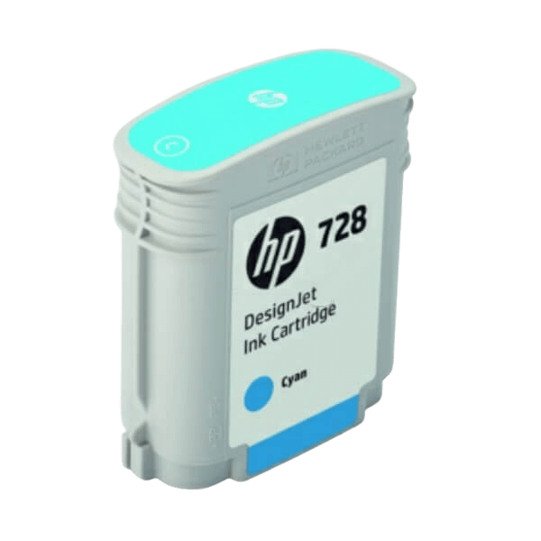 HP 728 cyan original bläckpatron (F9J63A)