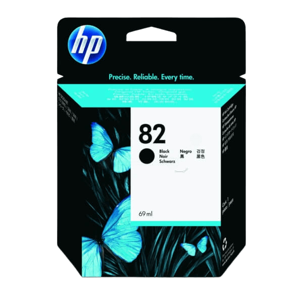 HP 82 svart original bläckpatron 69 ml. (CH565A)