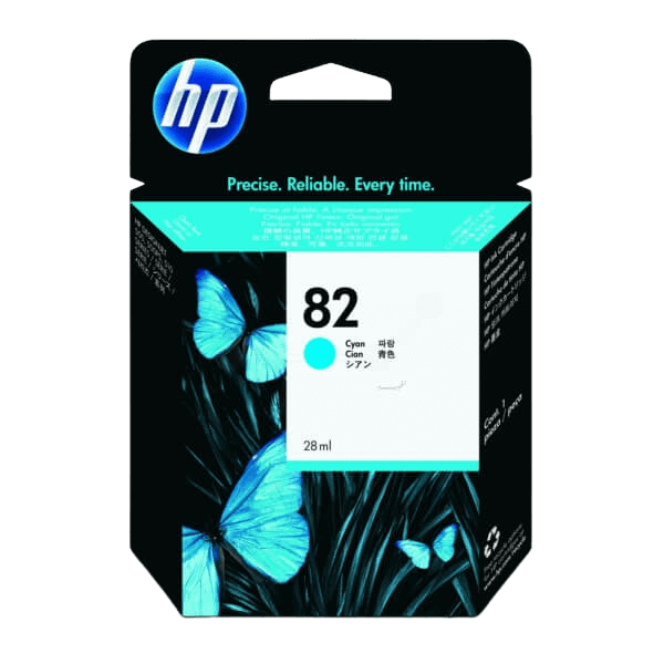 HP 82 cyan original bläckpatron 28 ml. (CH566A)