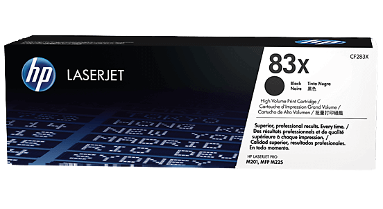 HP 83X XL svart original toner 2500 sider (CF283X)