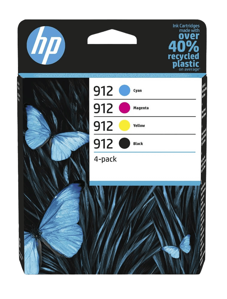 HP 912 CMYK original multipack 1245 sider (6ZC74AE)
