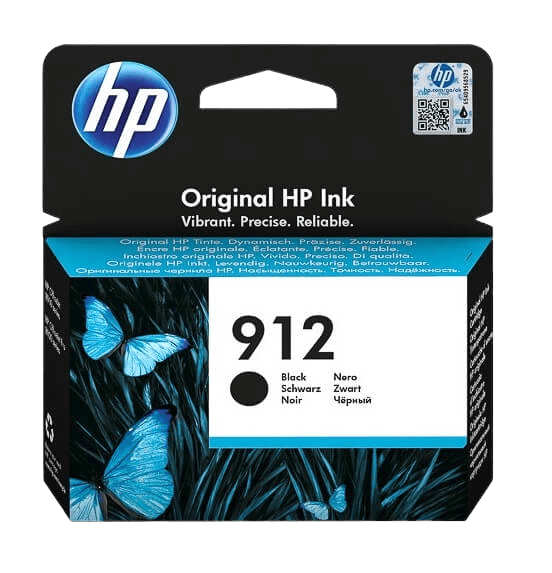 HP 912 svart original bläckpatron 300 sider (3YL80AE)