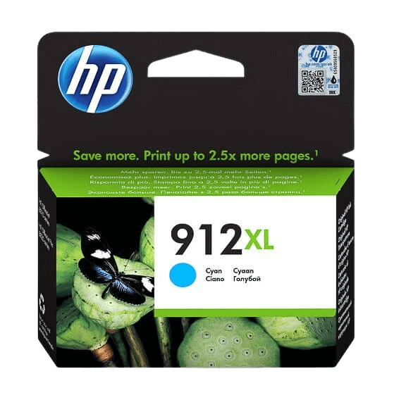 HP 912XL cyan original bläckpatron 825 sider (3YL81AE)