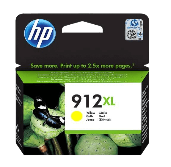 HP 912XL gul original bläckpatron 825 sider (3YL83AE)
