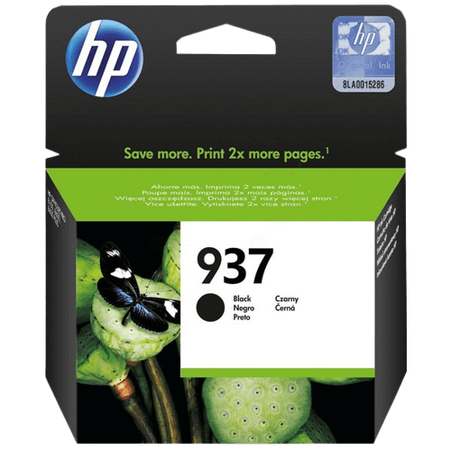 HP 937 svart original bläckpatron 1450 sider (4S6W5NE)