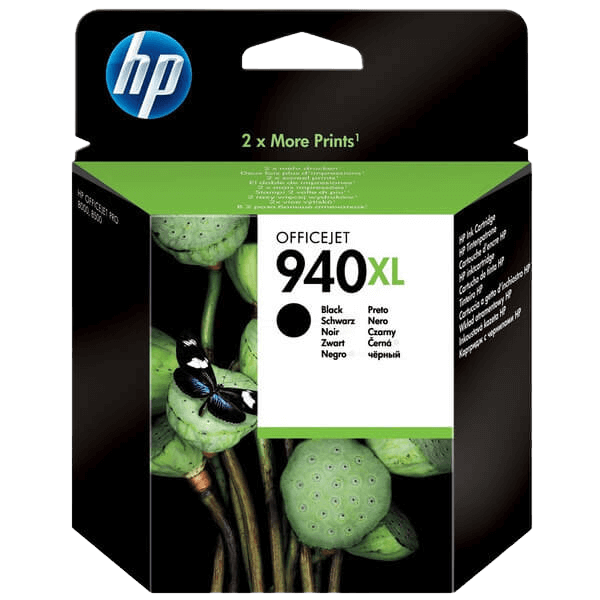 HP 940 XL svart original bläckpatron 59 ml. (C4906AE)