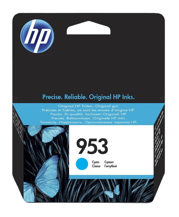 HP 953 cyan original bläckpatron 630 sider (F6U12AE)