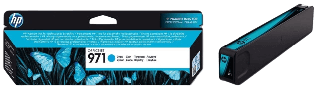 HP 971 cyan original bläckpatron 2500 sider (CN622AE)