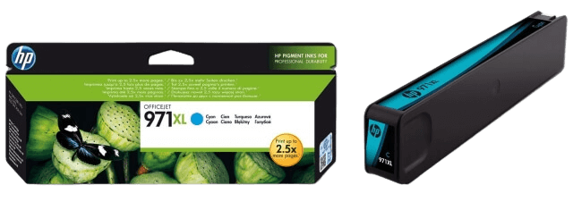 HP 971 XL cyan original bläckpatron 6600 sider (CN626AE)