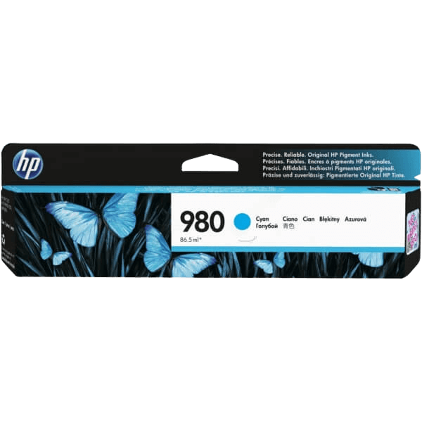 HP 980 cyan original bläckpatron 6600 sider (D8J07A)