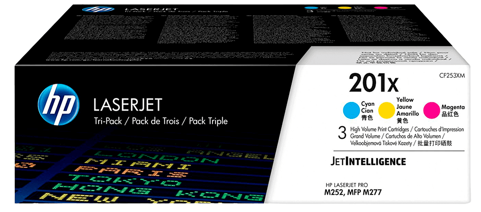 HP CF253XM XL CMY original multipack 6900 sider (201X)