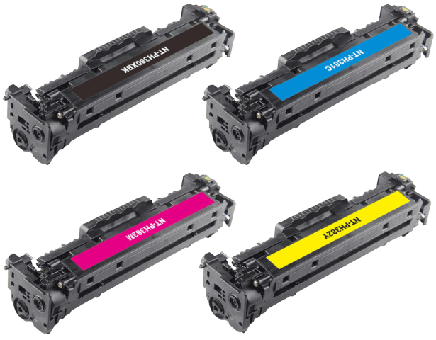 HP 312X 4 stk. rabattpaket toner 12500 sider - kompatibel
