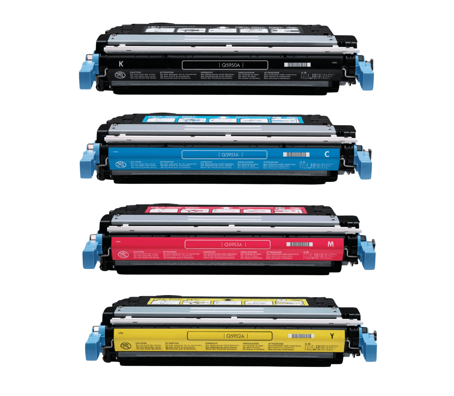 HP 643A 4 stk. rabattpaket toner 44000 sider - kompatibel