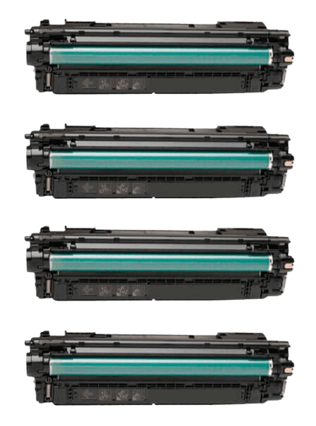 HP 655A 4 stk. rabattpaket toner 44000 sider - kompatibel