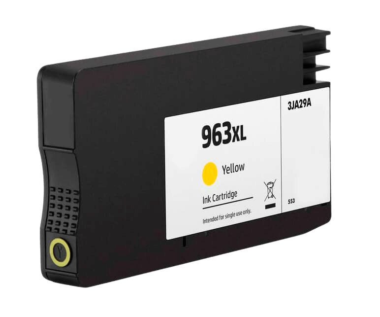 Kompatibel HP 963 XL gul bläckpatron 25,5 ml. (3JA29AE)