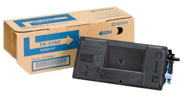 Kyocera TK-3160 svart original toner 12500 sider (1T02T90NL0)