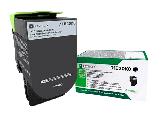 Lexmark 71B20K0 svart original toner 3000 sider