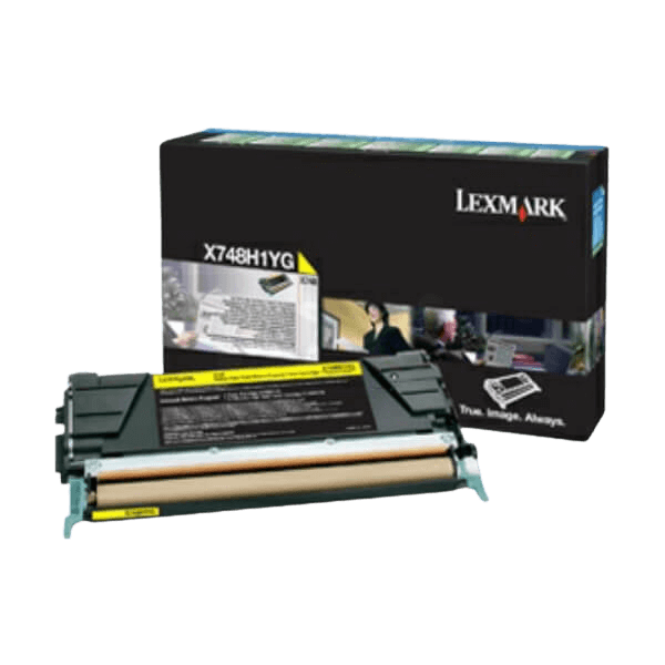 Lexmark X748 XL gul original toner 10000 sider (X748H3YG)