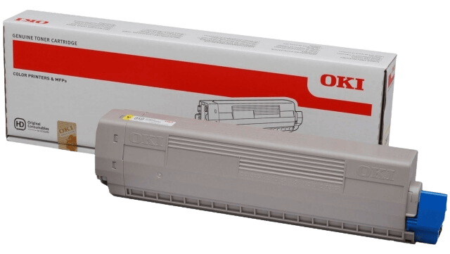 OKI C822 gul original toner 7300 sider (44844613)