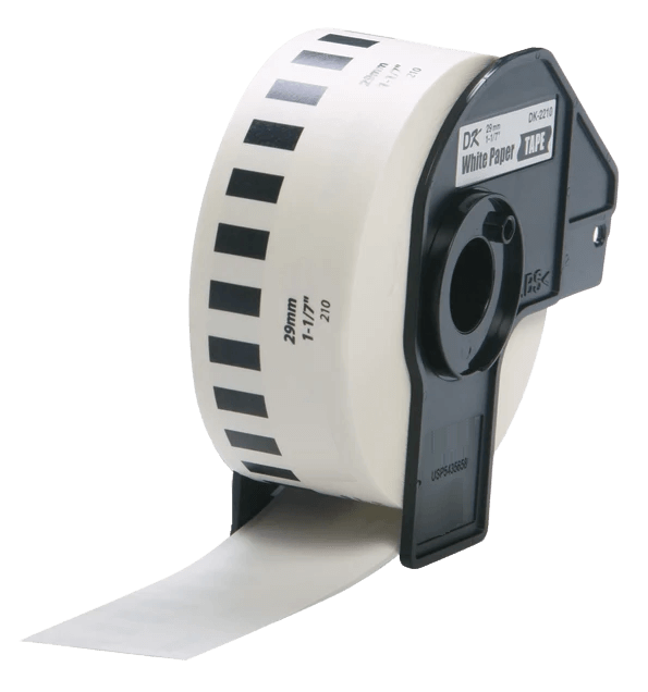 Brother DK22210 29mm x 30,48 Vit kompatibel adresseetiket (Termisk)
