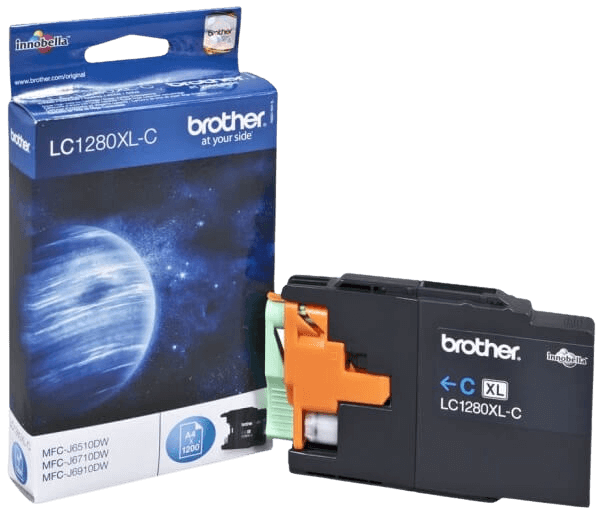 Brother LC1280C XXL cyan original bläckpatron 1200 sider (LC-1280C)