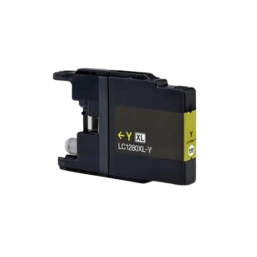 Brother LC1280Y XXL gul kompatibel bläckpatron 20 ml. (LC-1280Y)