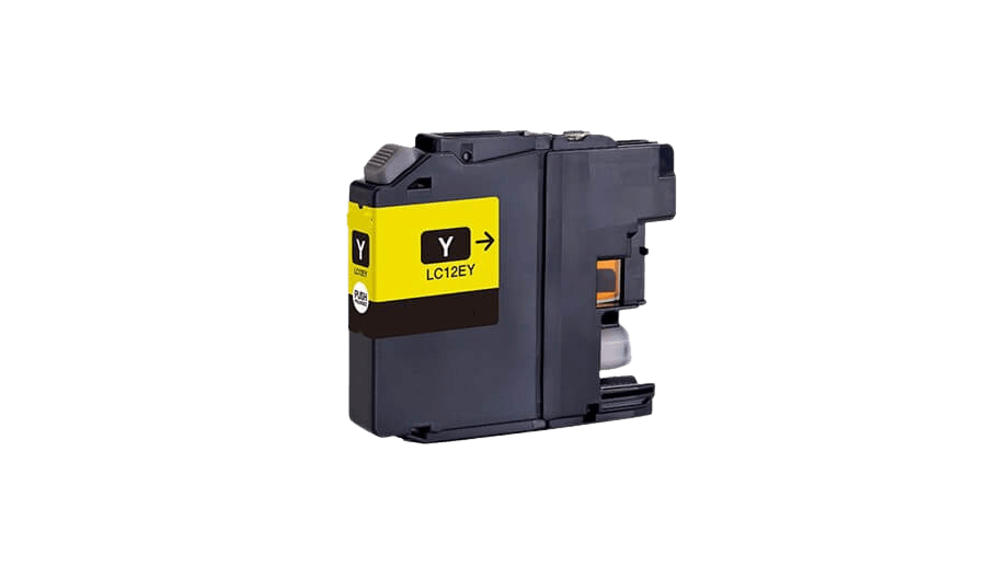 Brother LC12EY gul kompatibel bläckpatron 13 ml. (LC-12EY)