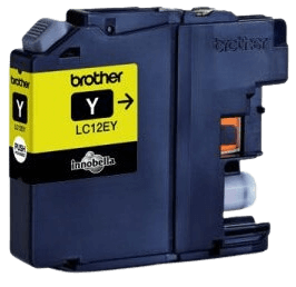 Brother LC12EY gul original bläckpatron 1200 sider (LC-12EY)