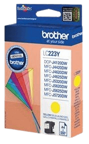 Brother LC223Y gul original bläckpatron 550 sider (LC-223Y)