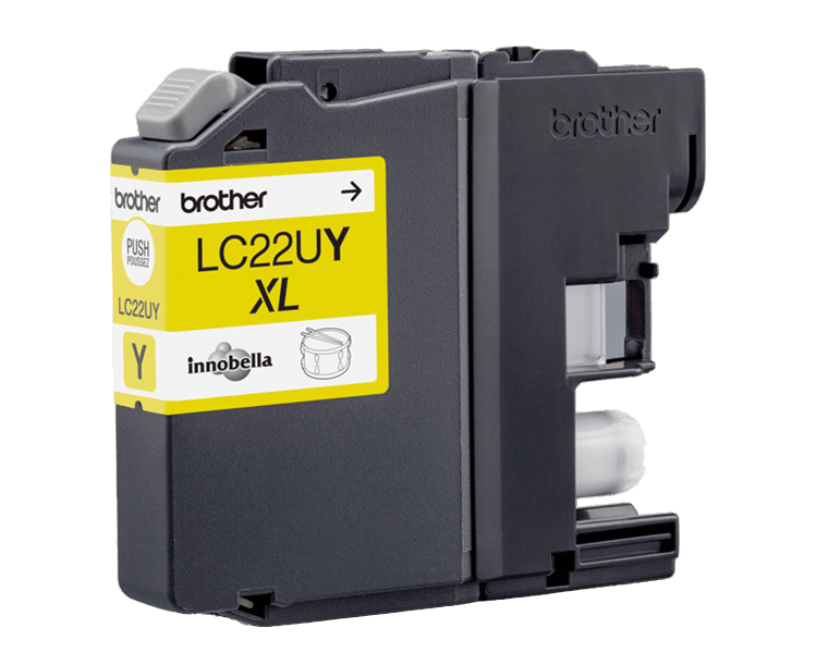 Brother LC22UY gul original bläckpatron 1200 sider (LC-22UY)