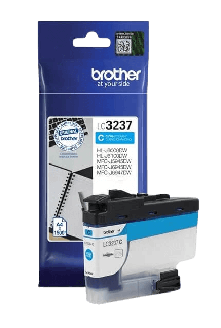Brother LC3237C cyan original bläckpatron 1500 sider (LC-3237C)