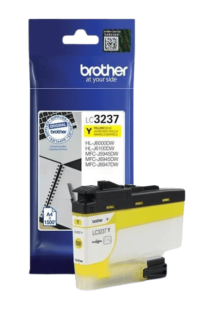 Brother LC3237Y gul original bläckpatron 1500 sider (LC-3237Y)