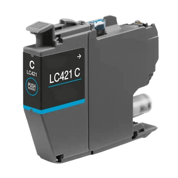 Brother LC421C cyan kompatibel bläckpatron 200 sider
