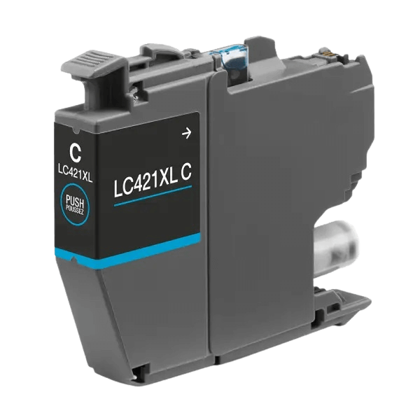 Brother LC421XLC cyan kompatibel bläckpatron 500 sider