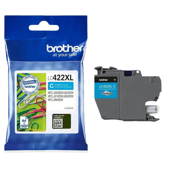 Brother LC422XLC cyan original bläckpatron 1500 sider