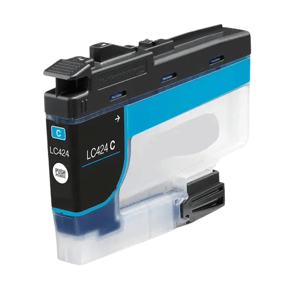 Brother LC424C cyan kompatibel bläckpatron 750 sider