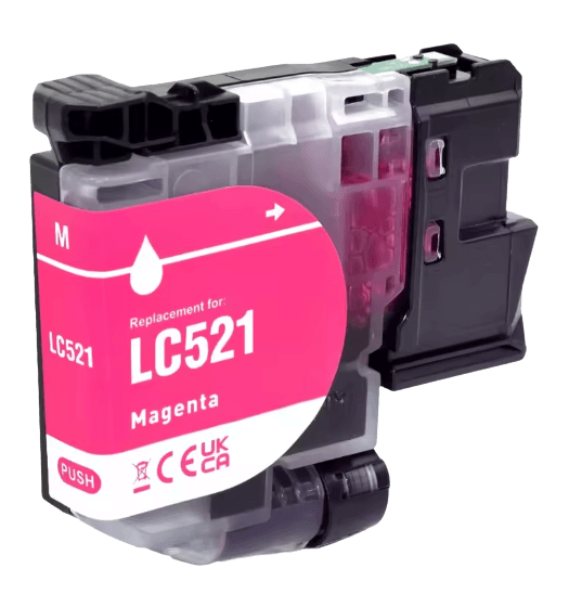 Brother LC521M magenta kompatibel bläckpatron 500 sidor
