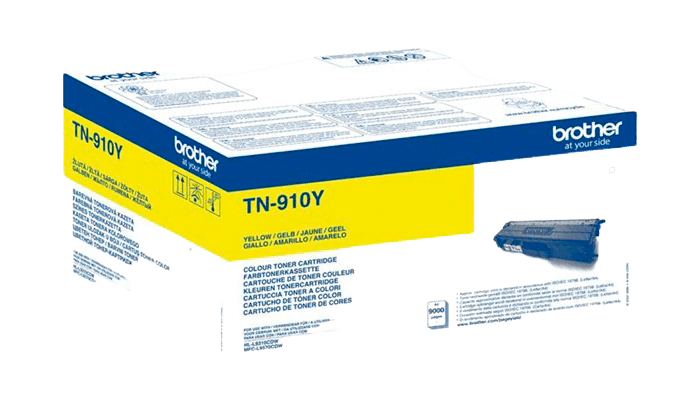 Brother TN910Y gul original toner 9000 sider (TN-910Y)