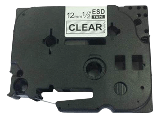 Brother TZe131 12 mm x 8 m Svart text / Genomskinlig tejp kompatibel tejp (TZ131)