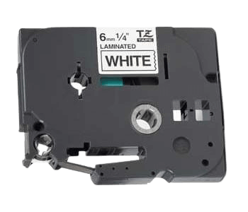 Brother TZe211 6 mm x 8 m Svart text / Vit tejp kompatibel tejp (TZ211)