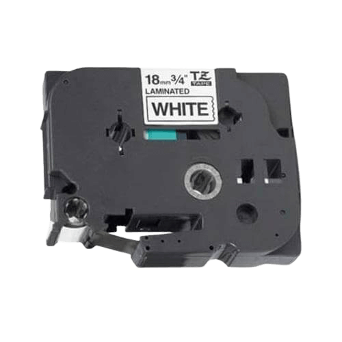 Brother TZe241 18 mm x 8 m Svart text / Vit tejp kompatibel tejp (TZ241)