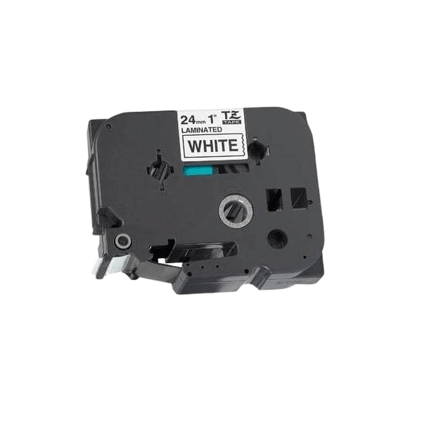 Brother TZe251 24 mm x 8 m Svart text / Vit tejp kompatibel tejp (TZ251)