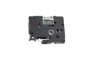 Brother TZe345 18 mm x 8 m Vit text / Svart tejp kompatibel tejp (TZ345)