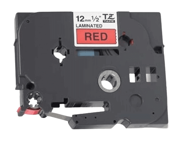 Brother TZe431 12 mm x 8 m Svart text / Röd tejp kompatibel tejp (TZ431)
