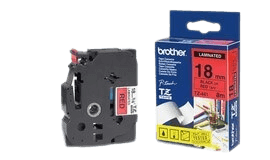 Brother TZe441 18 mm x 8 m Svart text / Röd tejp original tejp (TZ441)