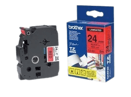 Brother TZe451 24 mm x 8 m Svart text / Röd tejp original tejp (TZ451)