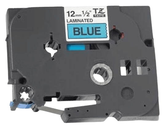 Brother TZe531 12 mm x 8 m Svart text / Blå tejp kompatibel tejp (TZ531)