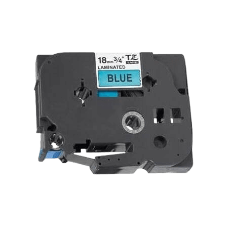 Brother TZe541 18 mm x 8 m Svart text / Blå tejp kompatibel tejp (TZ541)